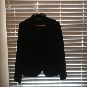 Classic black suit blazer
